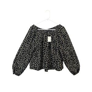Anthropologie Sanctuary Off The Shoulder Top Size Small Mosaic Print NWT